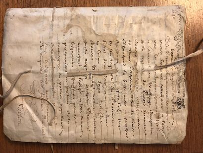 BERRY. Cahier de comptes manuscrit par Desaigues,...