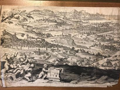 Fort ensemble de gravures anciennes, notamment...