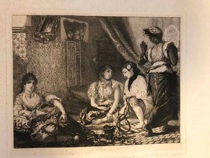 Important lot de gravures, principalement...