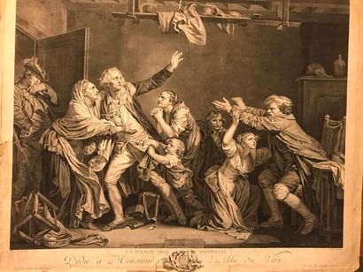 Important lot de gravures, principalement...