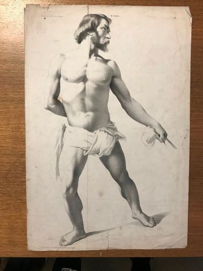 Important lot de gravures, principalement...