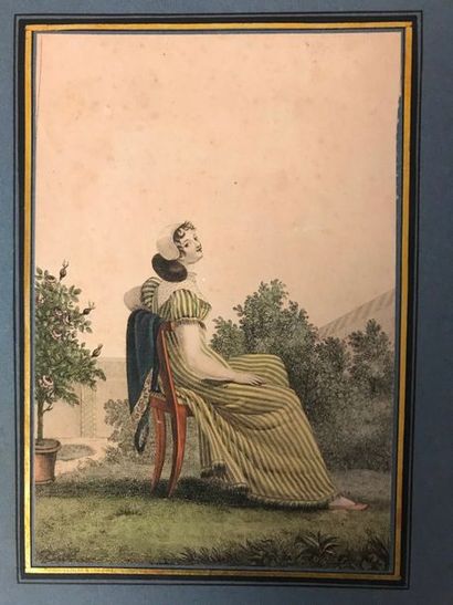 Important lot de gravures, principalement...