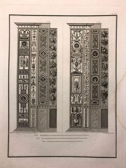 Petit ensemble de gravures, à sujets d'éléments...