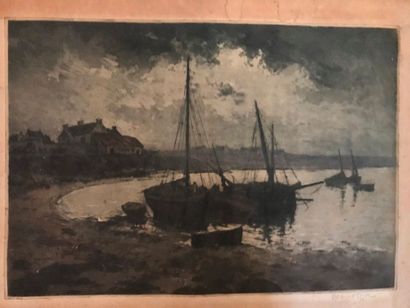 Ensemble de gravures de la fin du XIXème...