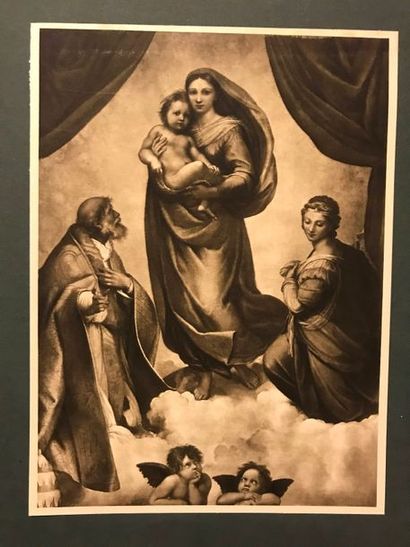 Important lot de gravures et de reproductions...