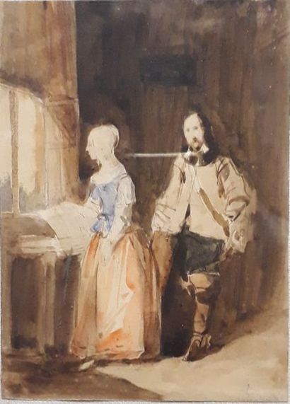 Ecole FLAMANDE du XIXème siècle : 

DEUX...