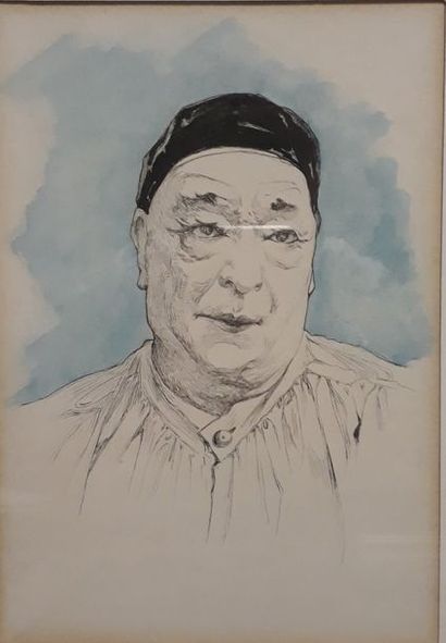 Ecole FRANCAISE du XXème siècle : 

PIERROT.

Encre...