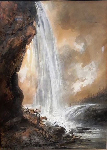 Ecole FRANCAISE du XIXème siècle :

CASCADE...