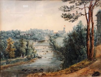 Ecole FRANCAISE du XIXème siècle :

PROMENEURS...