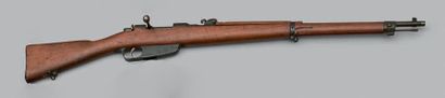 Fusil Carcano.
Canon rond avec hausse de...