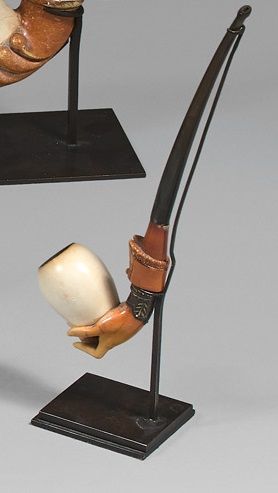 Pipe en écume de mer, le fourneau ovoïde...