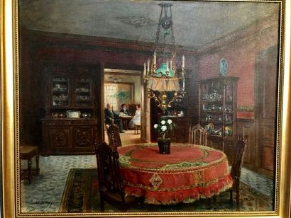 Édouard GELHAY (1856-1939):
L'HEURE DU THÉ...