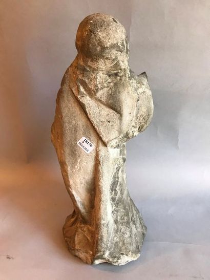 Vierge à l'Enfant en pierre calcaire.
XVIIème...