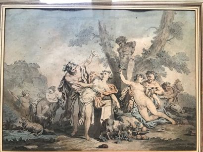 D'après Jacques Philippe CARESME:
BACCHANALE.
Paire...