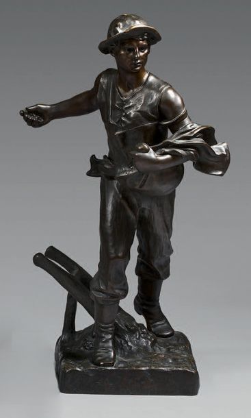Henri Louis LEVASSEUR (1853-1934):
LE SEMEUR.
Bronze...