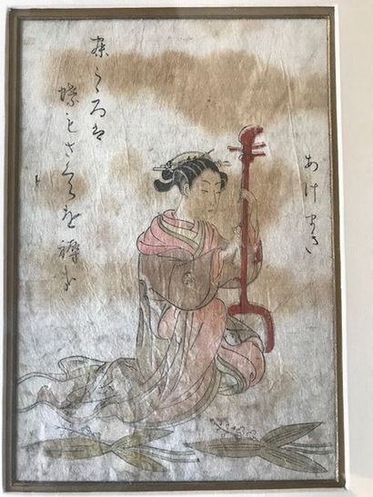 Suzuki Harunobu (1725-1770).
* Chuban tate-e,...