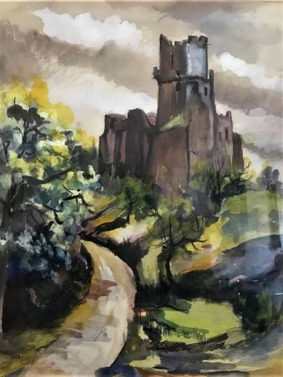 École du XXème siècle:
* PAYSAGE AVEC CHATEAU...