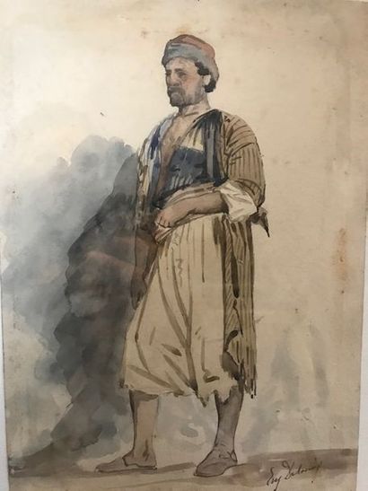 Eugène DELACROIX (1798-1863) d'après : 
HOMME...
