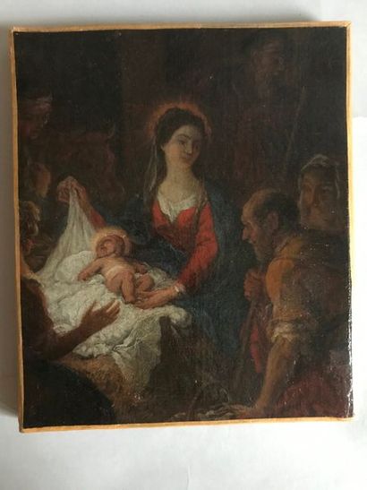 École FRANCAISE du XVIIème siècle:
L'ADORATION...