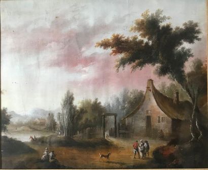 Ecole française du début du XIXème siècle:
PAYSAGE...