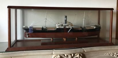 Maquette de cargo «André THOME», dans une...