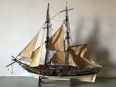 Maquette de voilier à deux mâts «Le SWIFT»,...