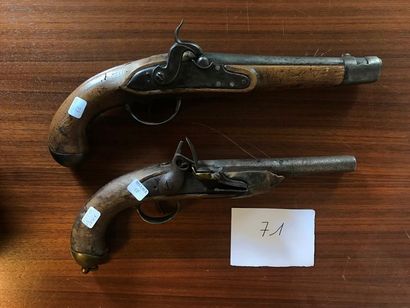 Pistolet d'arçon à silex, modèle An XIII,...