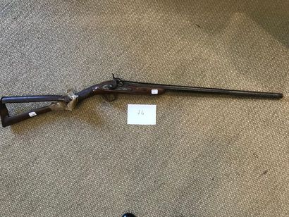 Fusil de chasse à silex transformé à percussion,...