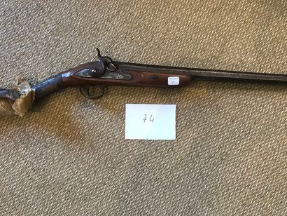 Fusil de chasse à silex transformé à percussion,...