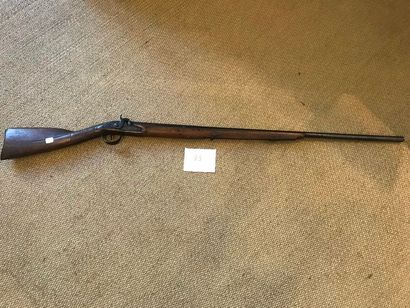 Fusil de chasse à silex transformé à percussion,...