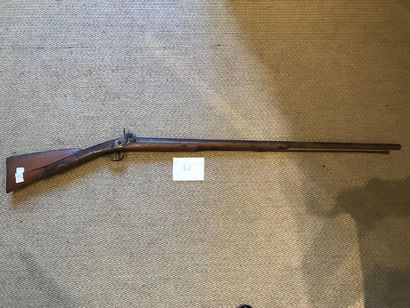 Fusil de chasse à percussion un coup. Canon...