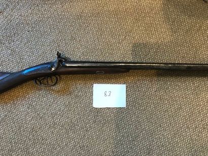 Fusil de chasse à percussion deux coups....