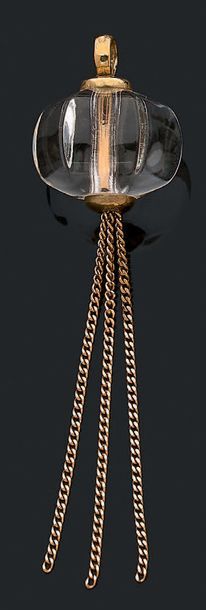 Pendentif en or jaune 18K (750), formé d'un...