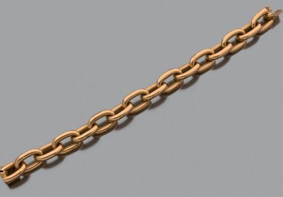 Bracelet en or jaune 18K (750), à maille...