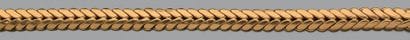Bracelet en or jaune tressé 18K (750).
Long.:...