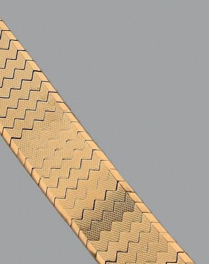 Montre bracelet en or jaune 18K (750), formé...