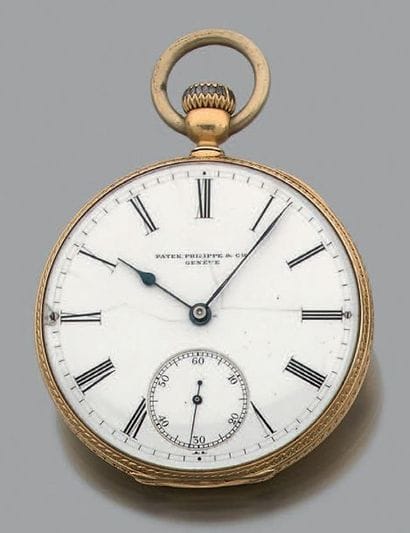 Montre de poche en or jaune 18K (750), à...