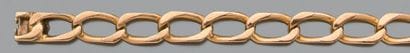 Bracelet en or jaune 18K (750), à maille...