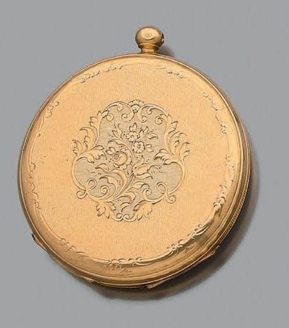 Montre de poche en or jaune 18K (750), à...
