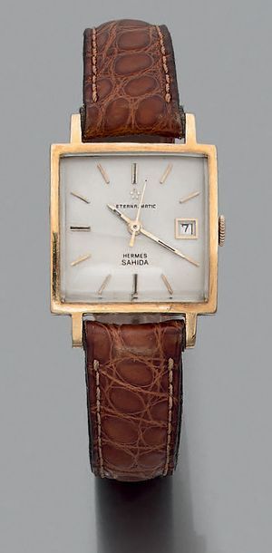 Montre de dame mécanique à boîtier carré...