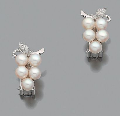 Paire de clips d'oreilles en alliage d'or...
