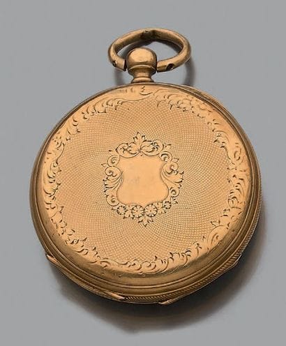 Montre de poche en or jaune 18K (750), à...