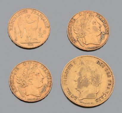 France
Une pièce de quarante francs et trois...