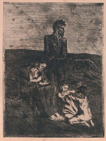 Pablo Picasso (1881-1973)
LES PAUVRES, 1905.
Planche...