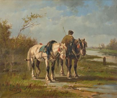 Raoul MARTINEZ (1876-1973)
DEUX CHEVAUX DE...