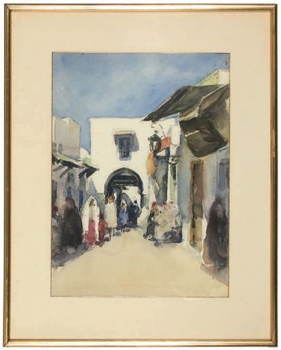 CHARLES STUART FORBES (1856-1926)
RUE ANIMÉE...