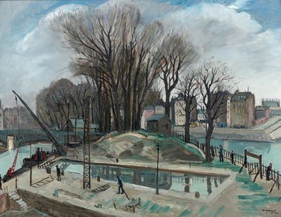 Alphonse QUIZET (1885-1955)
LE CHANTIER A...