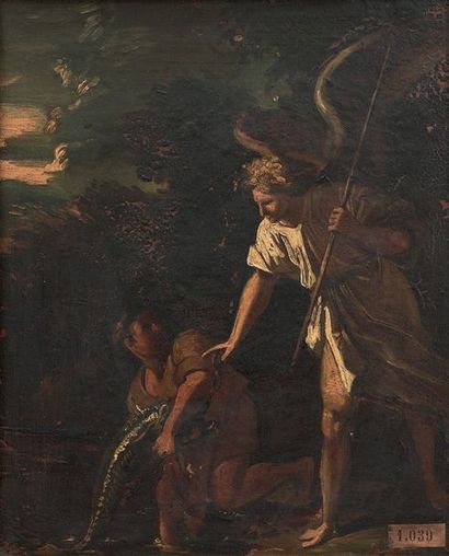 ECOLE FRANCAISE DU XIXème siècle
L'ANGE RAPHAËL...