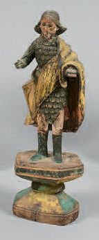 Statuette de Saint Jean-Baptiste en bois...
