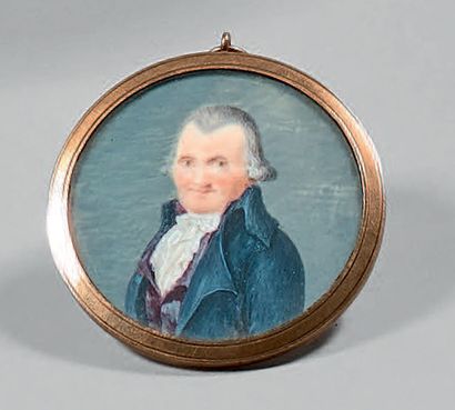 Miniature ronde représentant Jean Étienne...